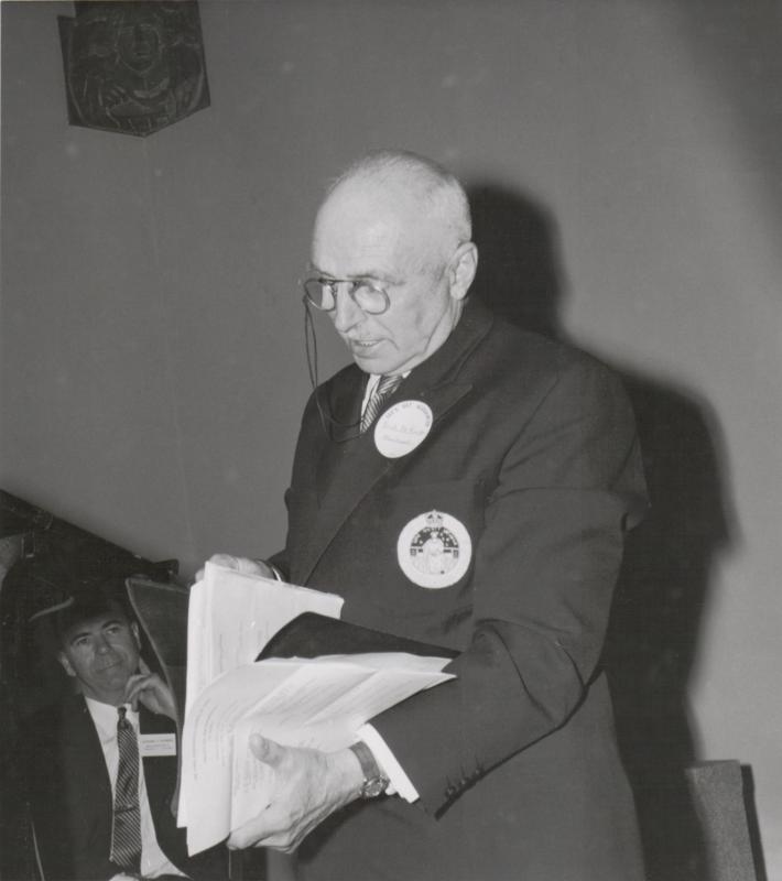 Frank DeKinder at the 1959 AGM